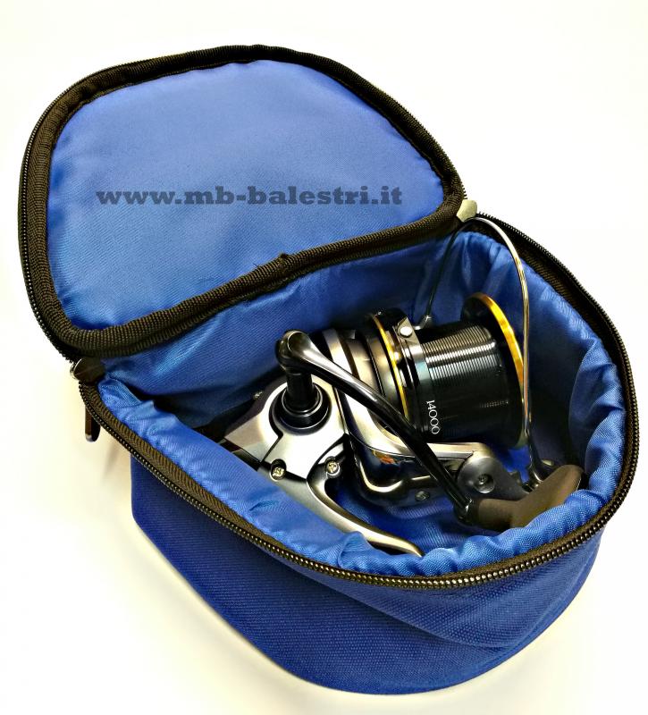 Borsa Per Mulinello Da Pesca Zoegneer In Neoprene Impermeabile - Protezione Per Mulinelli Destrorsi E Mancini, Taglie S-M-L, Colori Blu, Grigio, Verde