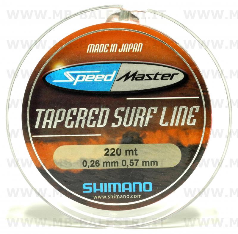 Shimano Line Speedmaster Surf Tapered – Lenza Monofilo Conica Per Surfcasting, Alta Qualità