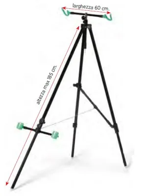 Lineaeffe - Tripode senza battuta telescopico.