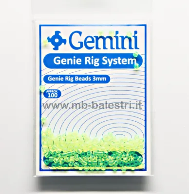 Gemini - Genie 3mm Rig Beads Chartruese